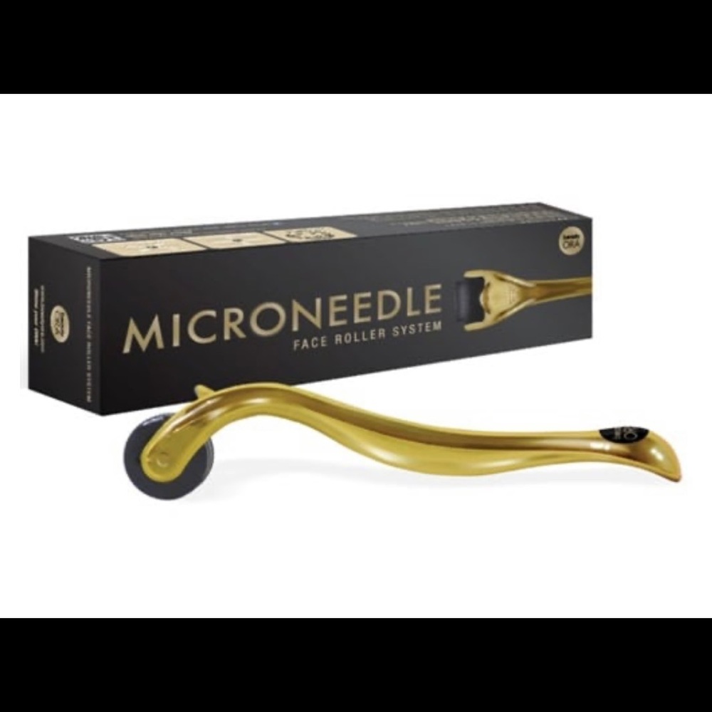 Microneedle Face Roller System, Gold, Beauty Ora, New‎ in Box